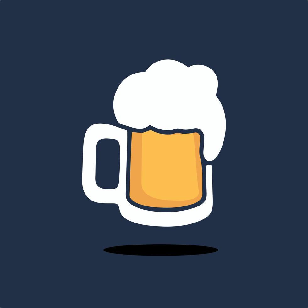 logotipo de uma cerveja. ícone da cervejaria. vetor