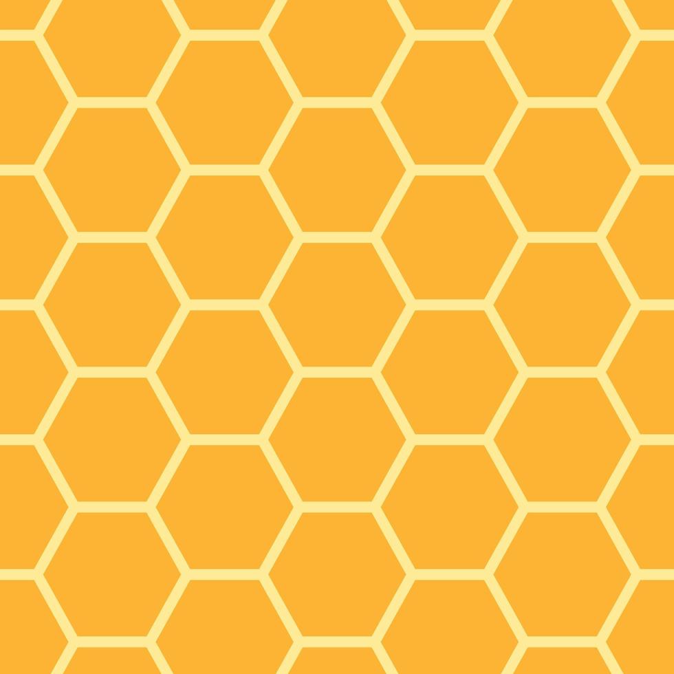 padrão sem emenda de favo de mel. padrão sem emenda de favo de mel amarelo geométrico abstrato. padrão hexagonal. ilustração vetorial vetor