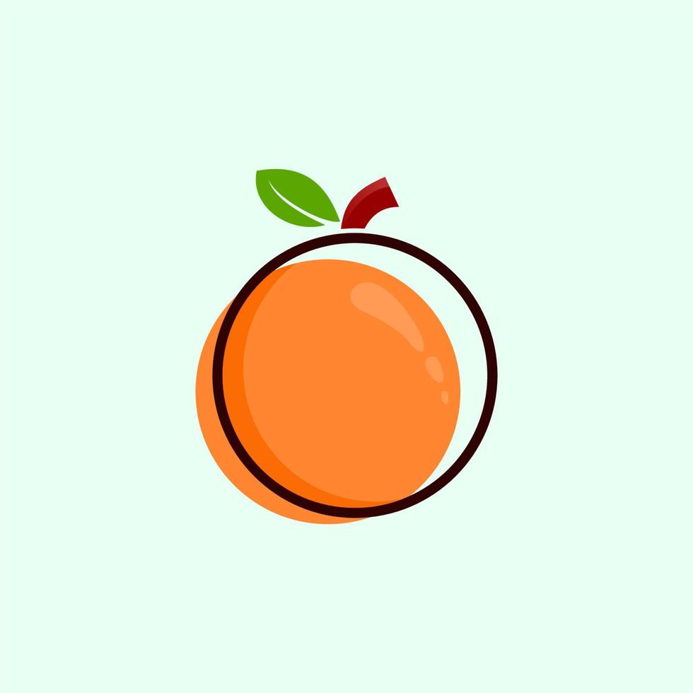 design de vetor laranja fresco para download gratuito