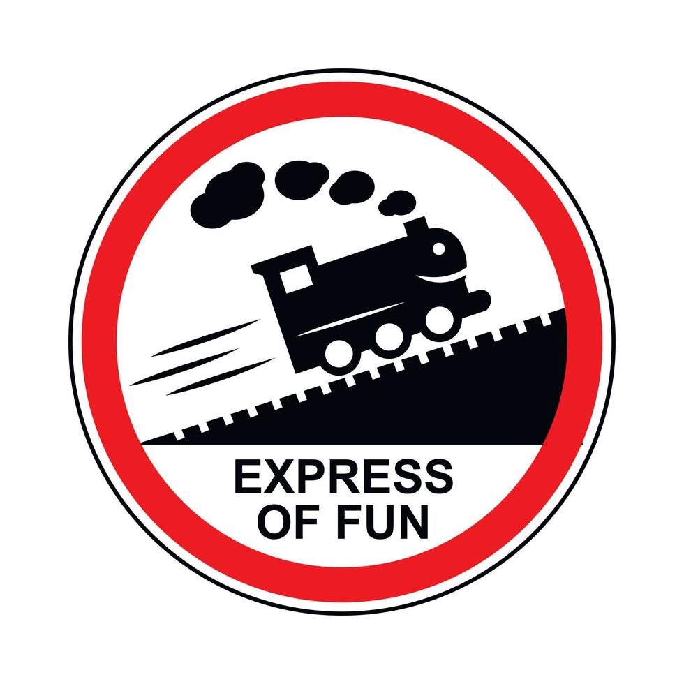 ícone de sinal de viagem de trem, estilo simples vetor