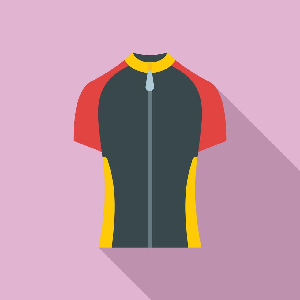ícone de roupas com zíper de bicicleta, estilo simples vetor