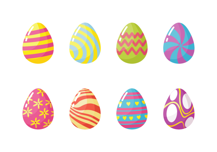 Ovos de Easter Icons Vector