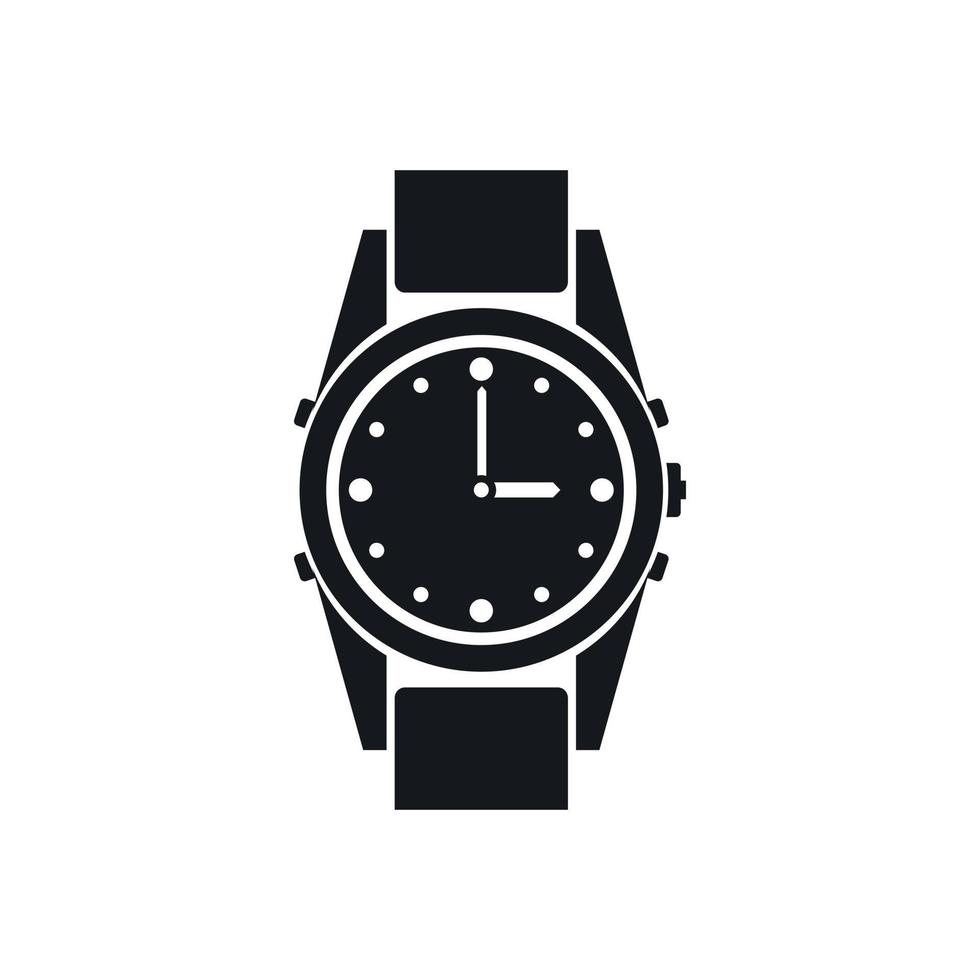 ícone do relógio suíço, estilo simples vetor