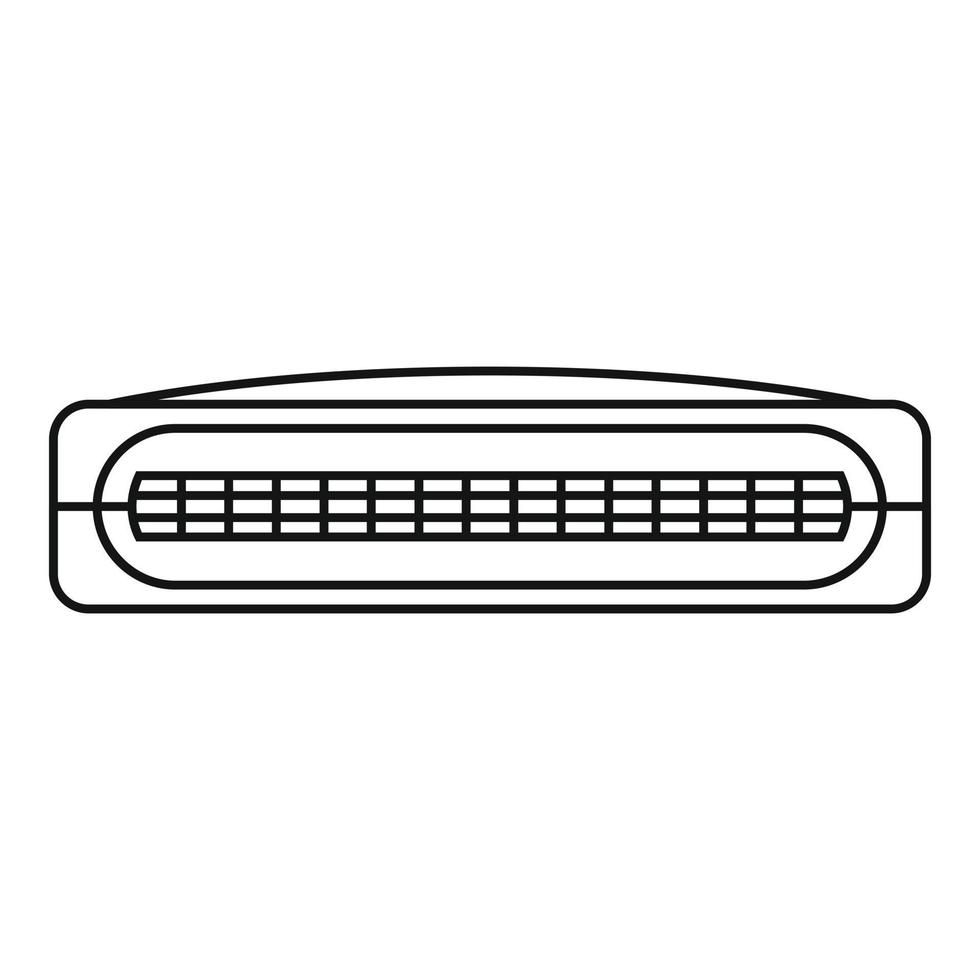 ícone de mini radiador, estilo de estrutura de tópicos vetor