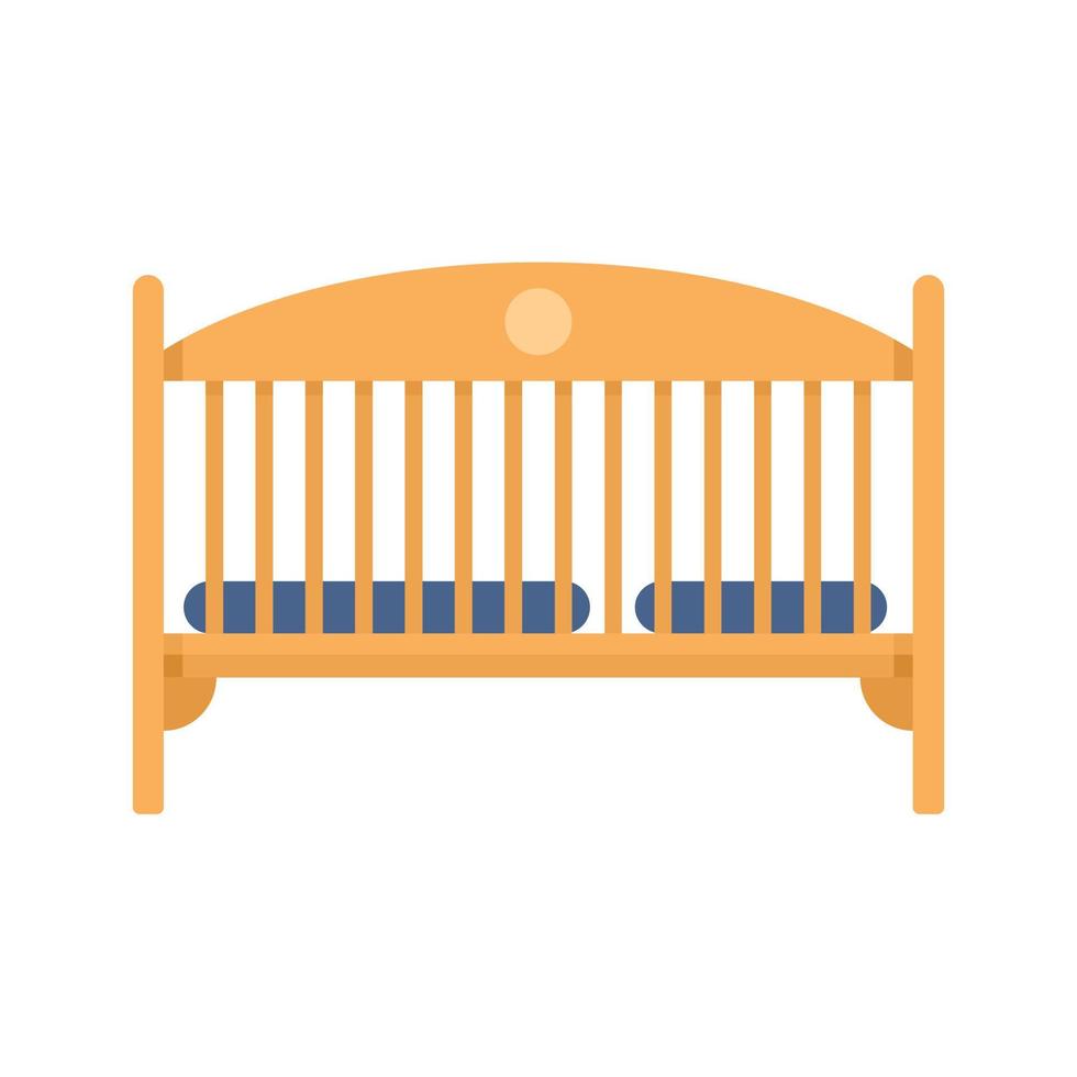 ícone de berço de bebê, estilo simples vetor