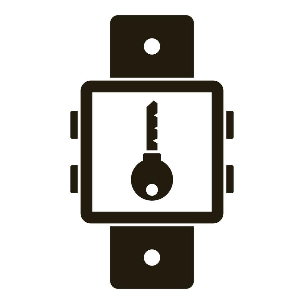 ícone de relógio inteligente, estilo simples vetor