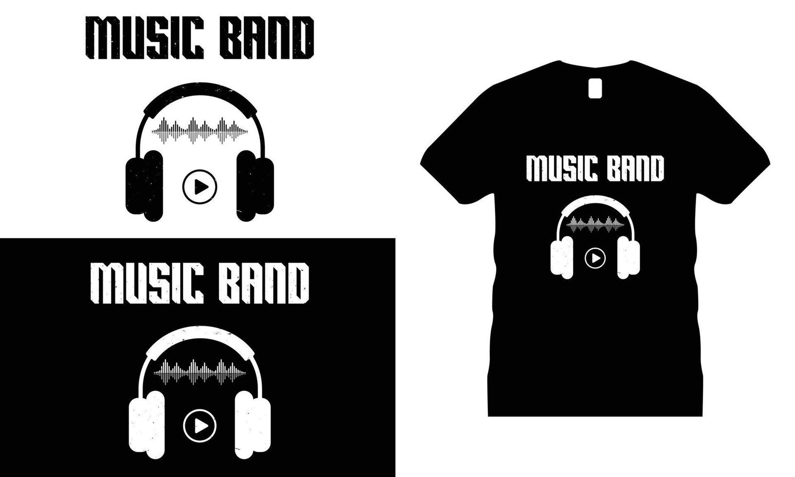 design de camiseta motivacional de música vetor