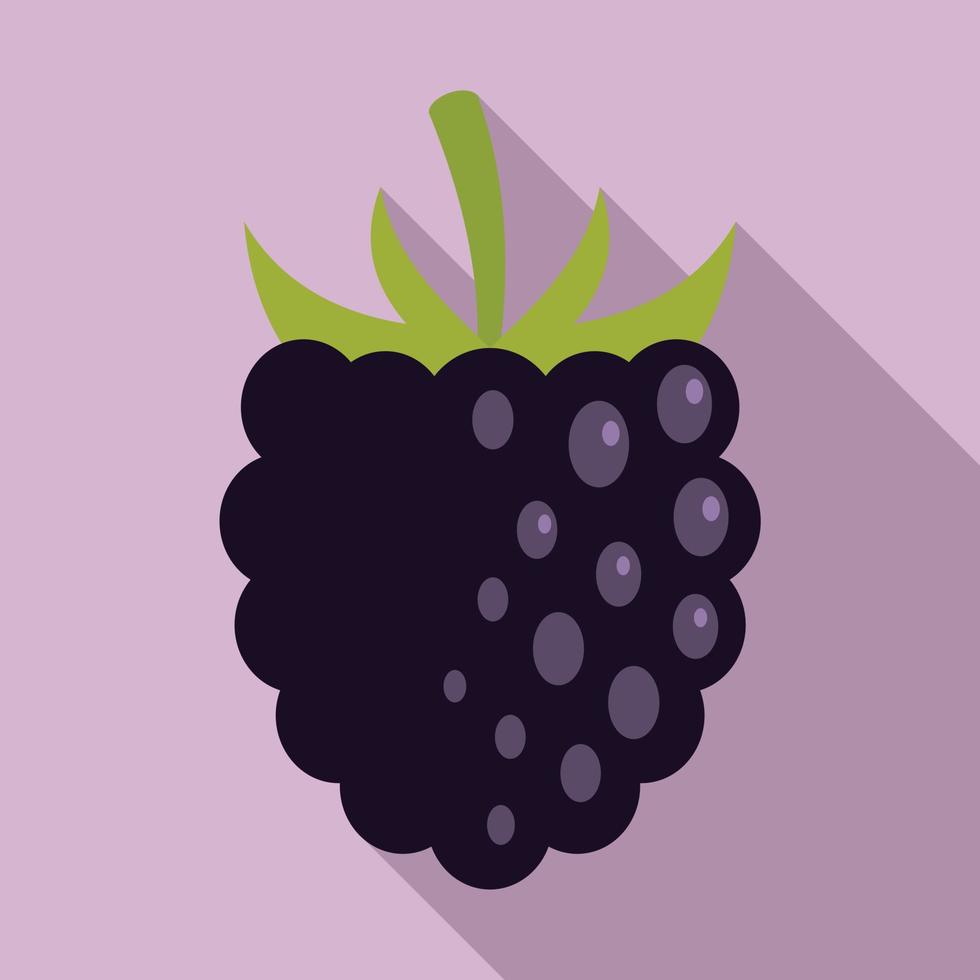 ícone de blackberry rowan, estilo simples vetor