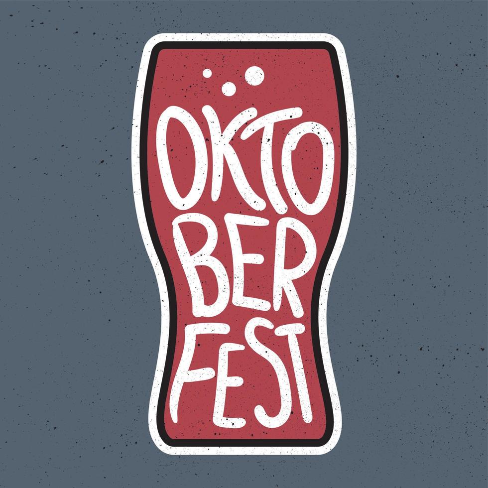 emblema da oktoberfest vetor