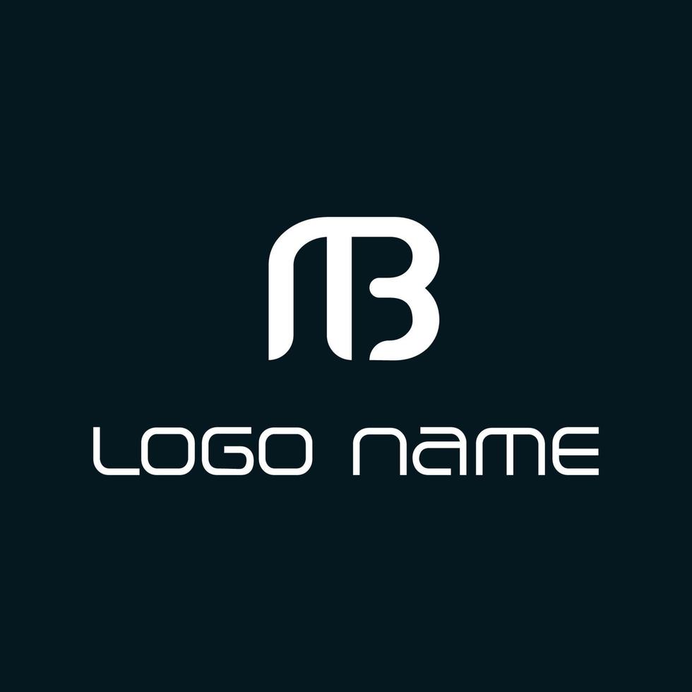 logo mb. projeto MB. letra mb branca. mb, design de logotipo de letra mb vetor