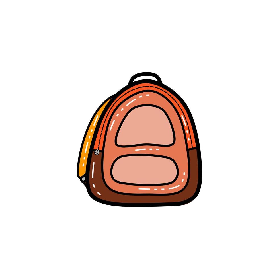 mochilas escolares com cores fofas vetor