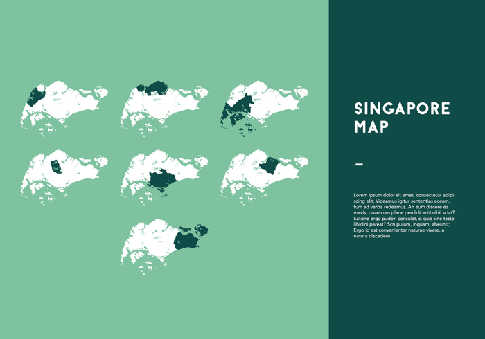 Livre Singapura Mapa Vectors