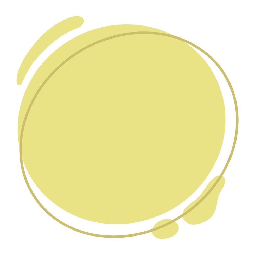 ponto amarelo abstrato de vetor. forma abstrata de cor amarela. elemento do vetor de fundo.