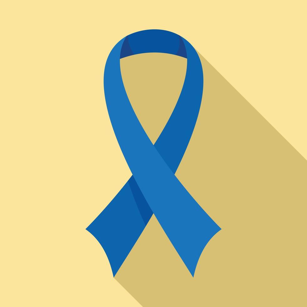 ícone de fita médica azul, estilo simples vetor
