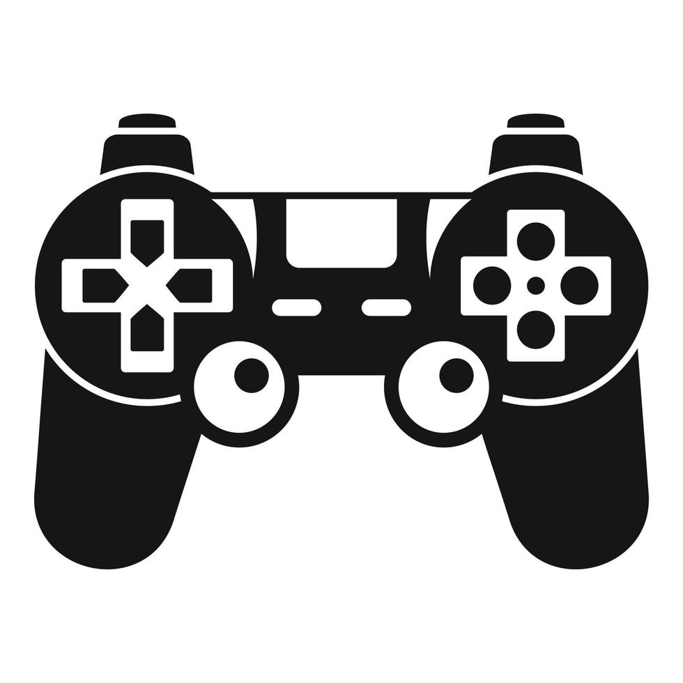 ícone de controle do gamepad, estilo simples vetor