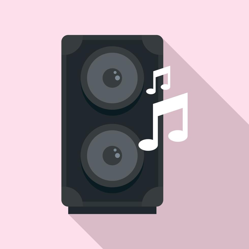 ícone de alto-falante de música, estilo simples vetor