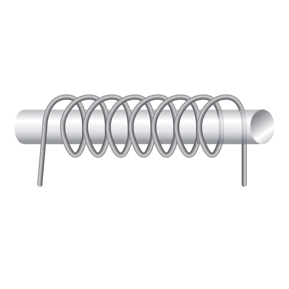 ícone de bobina espiral, estilo cartoon vetor