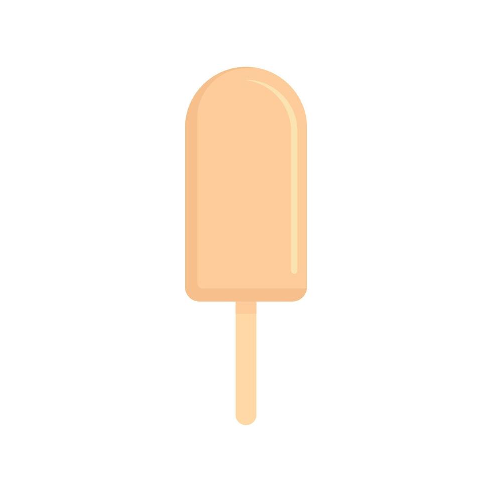 ícone de sorvete branco macio, estilo simples vetor