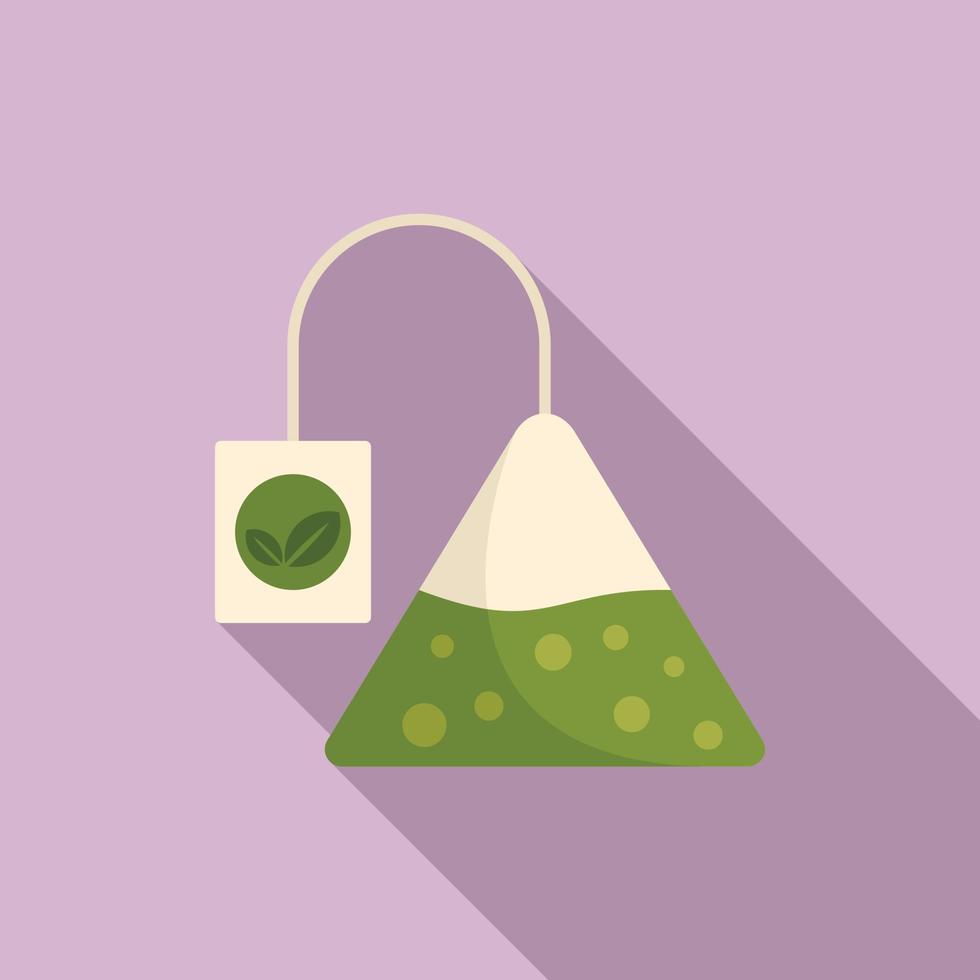 ícone da pirâmide de chá, estilo simples vetor