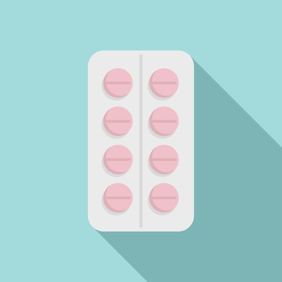 ícone de farmácia de pílula, estilo simples vetor
