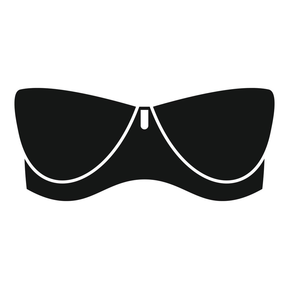 ícone de sutiã de lingerie, estilo simples vetor