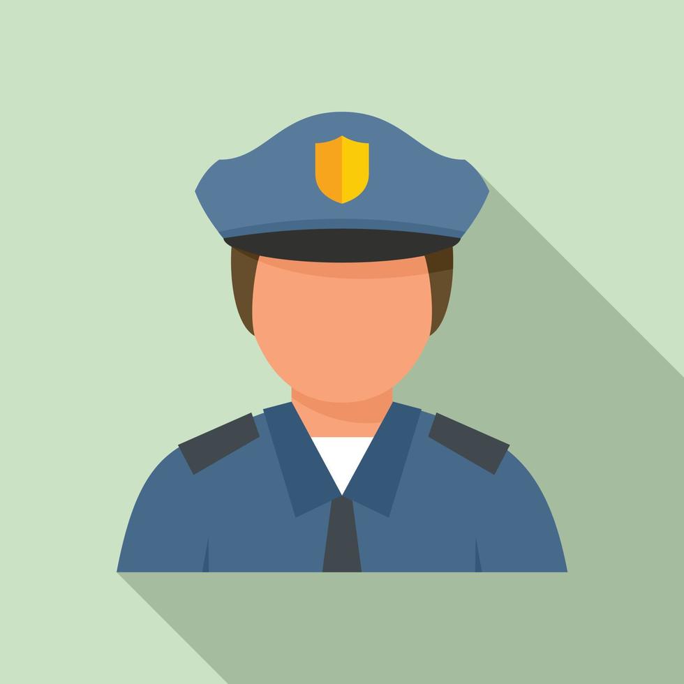 ícone do policial da cidade, estilo simples vetor