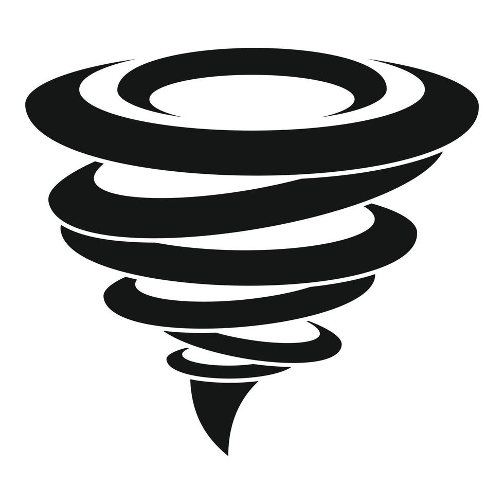 ícone de tornado de velocidade, estilo simples vetor