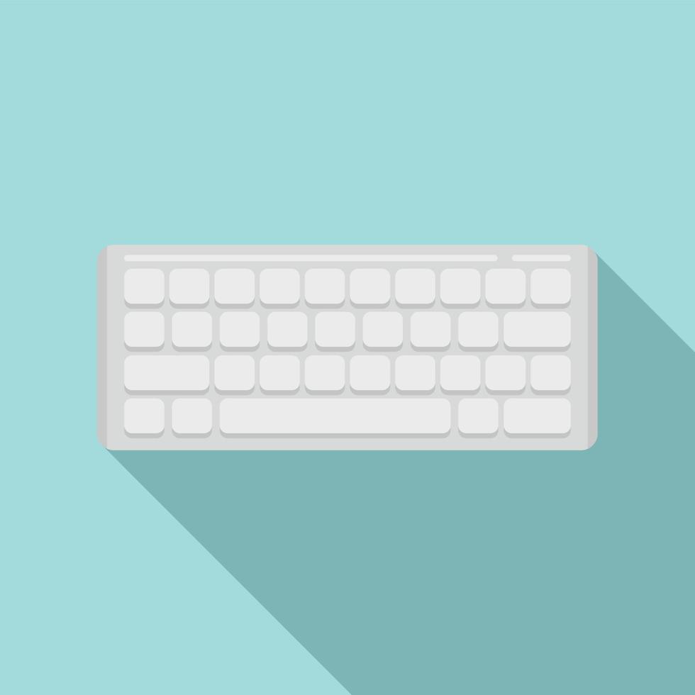 ícone do teclado do equipamento, estilo simples vetor