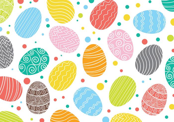 Padrão Easter Egg Background Vector