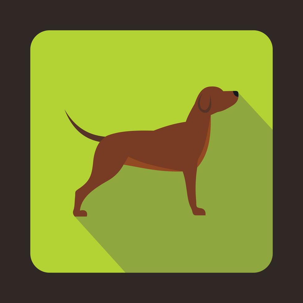 ícone de cão de caça, estilo simples vetor