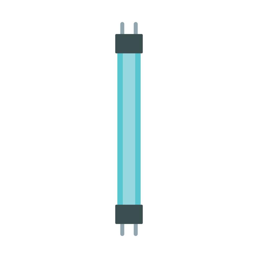 ícone de lâmpada fluorescente, estilo simples vetor