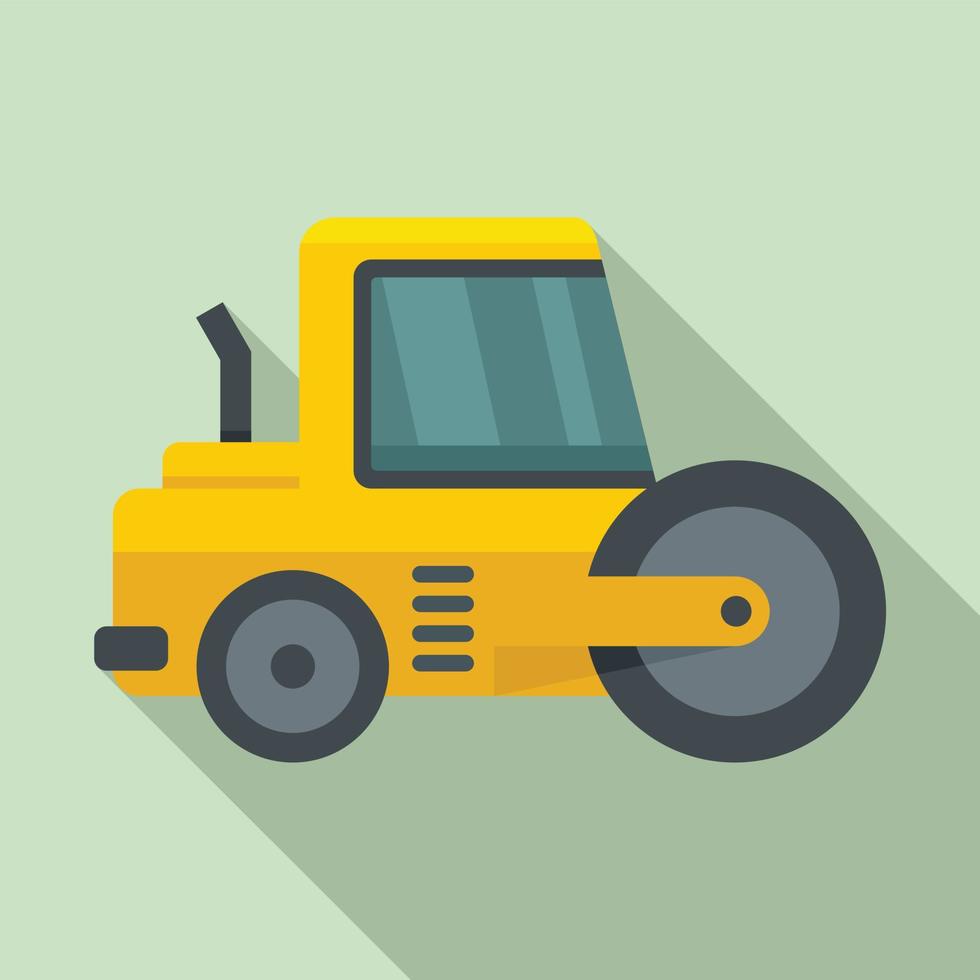 ícone do rolo de estrada do veículo, estilo simples vetor