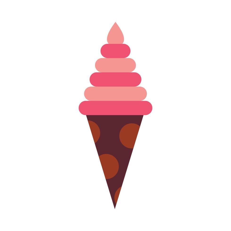 ícone de cone de frutas, estilo simples vetor