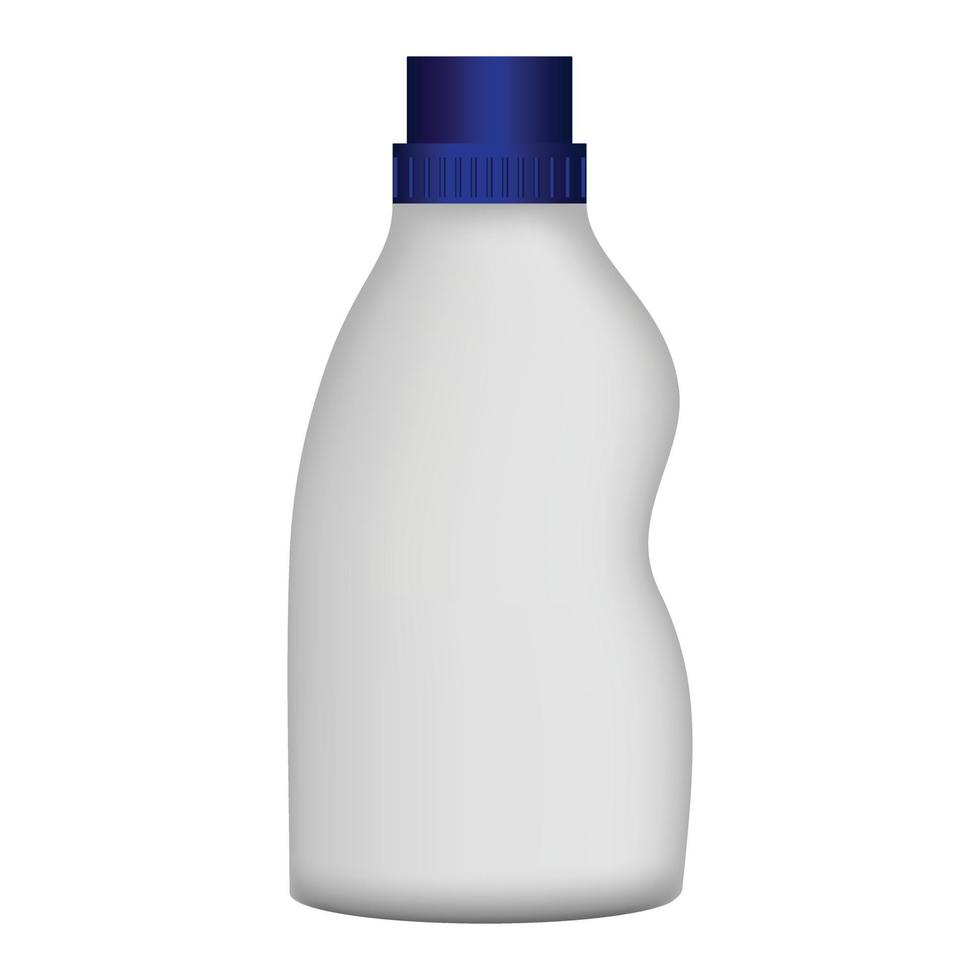 maquete de limpador de garrafa de plástico, estilo realista vetor