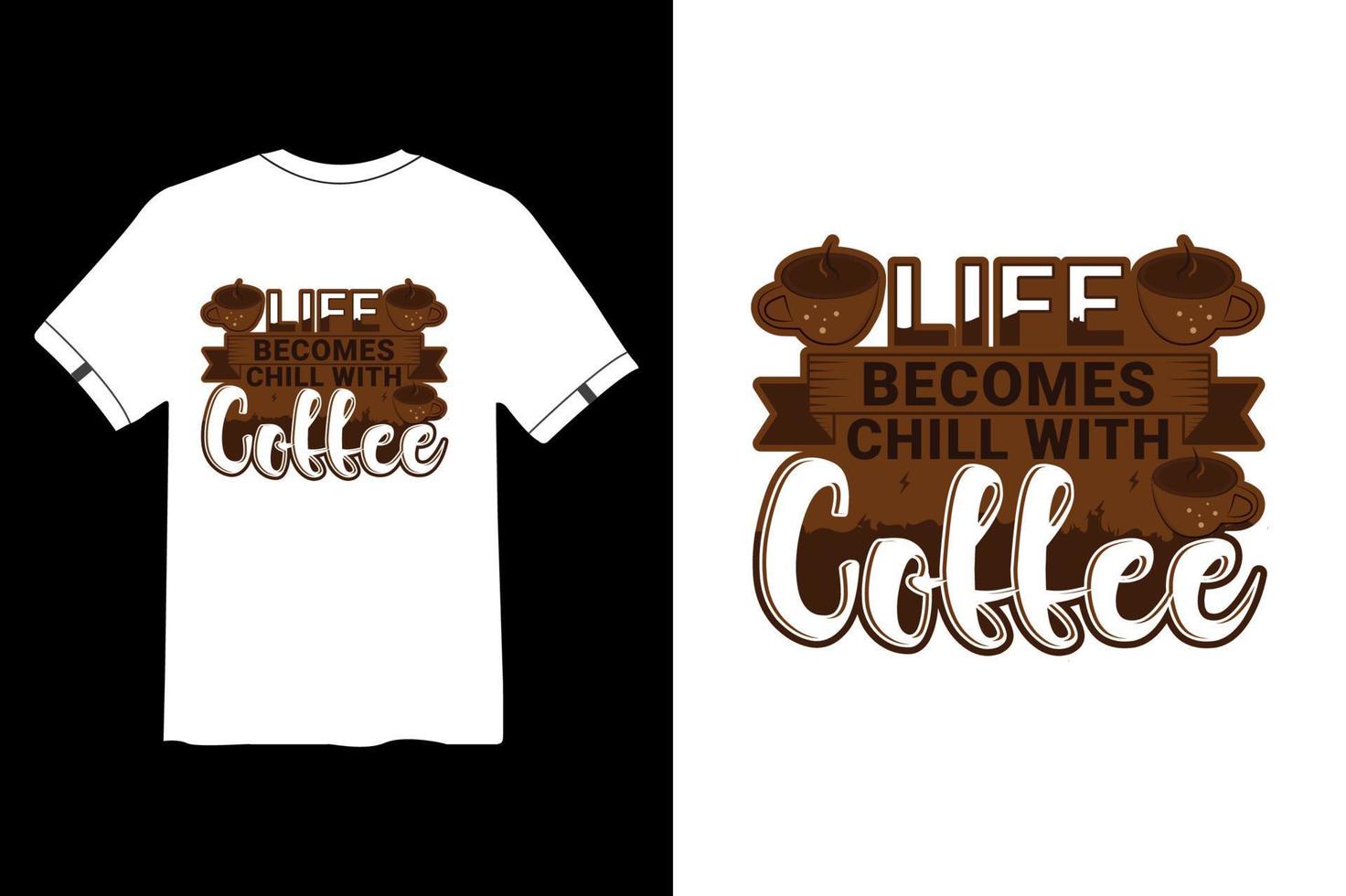 design de camiseta de café, citações de design de camiseta de café, design de camiseta engraçada vetor