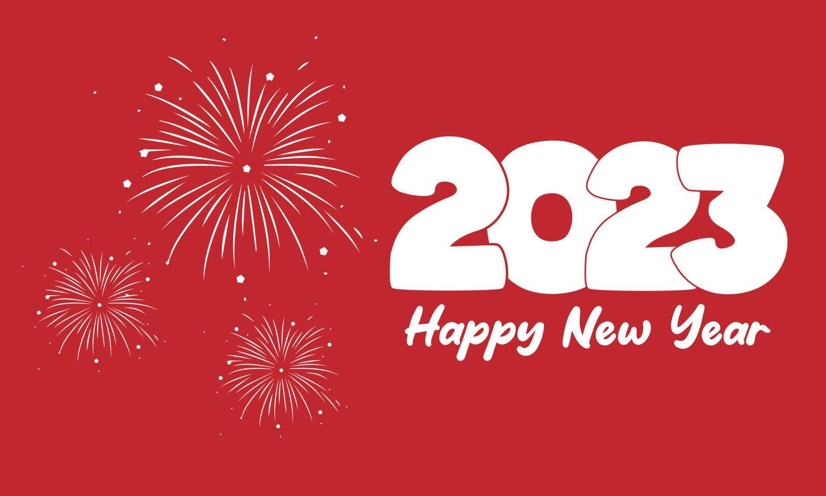 feliz ano novo 2023 design, feliz ano novo 2023, feliz ano novo saudação vetor