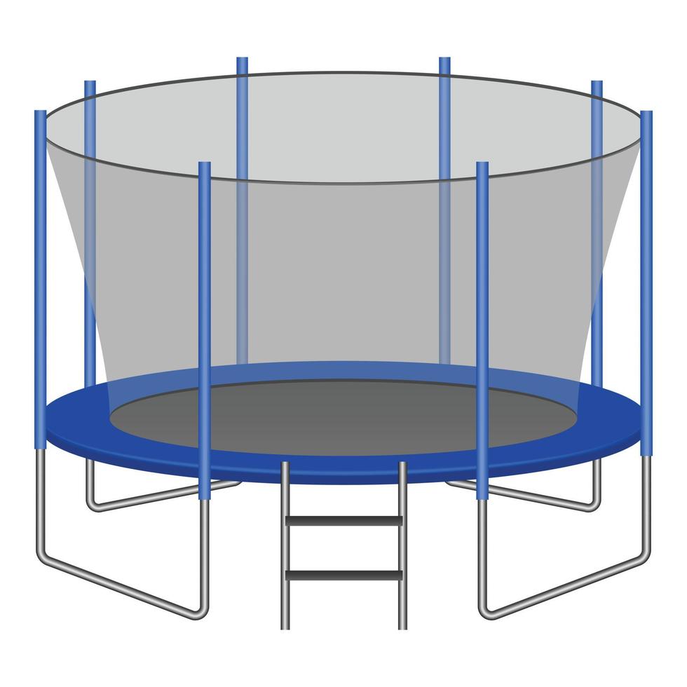 ícone de trampolim, estilo realista vetor