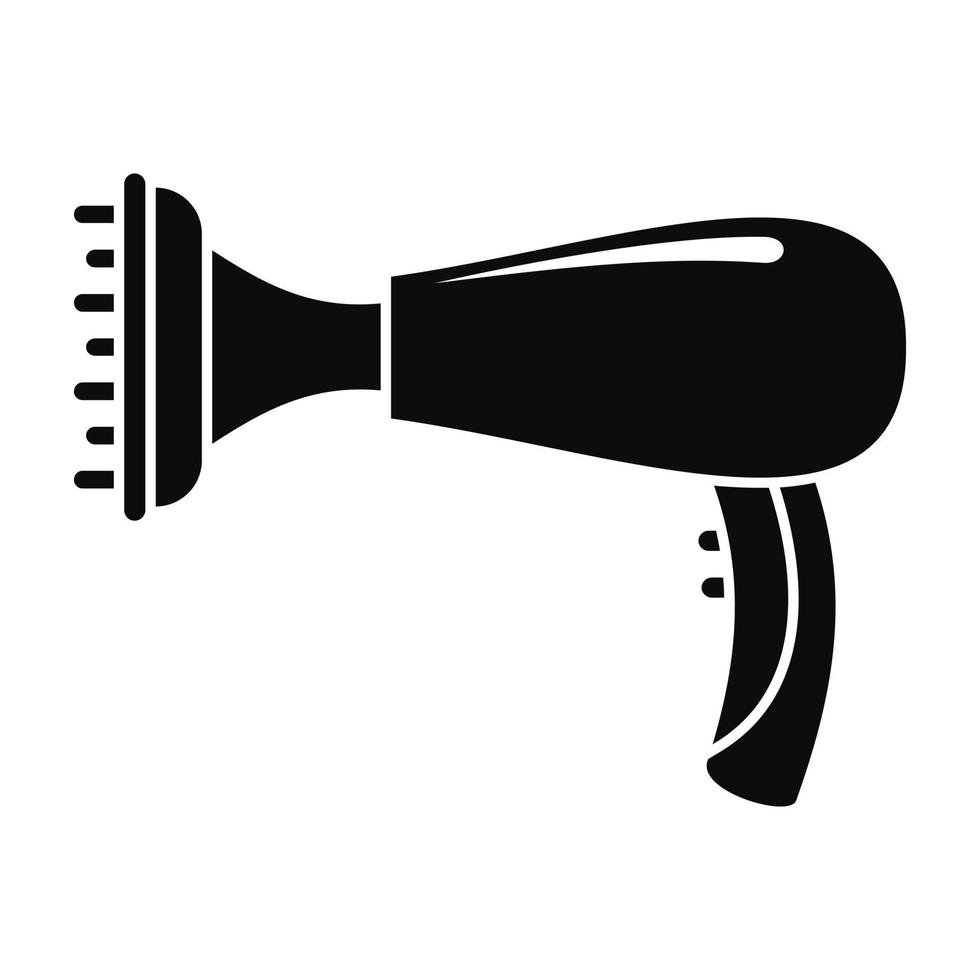 ícone de secador de cabelo quente, estilo simples vetor