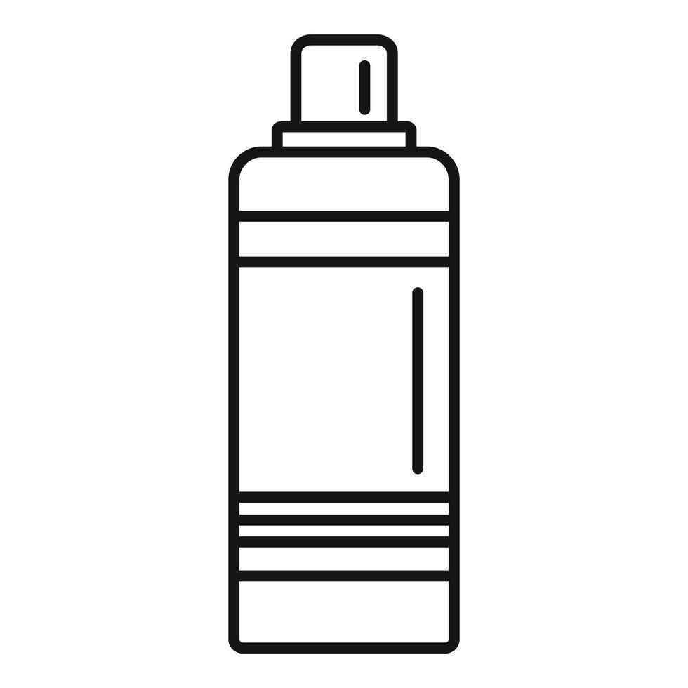 ícone de garrafa de xampu, estilo de estrutura de tópicos vetor
