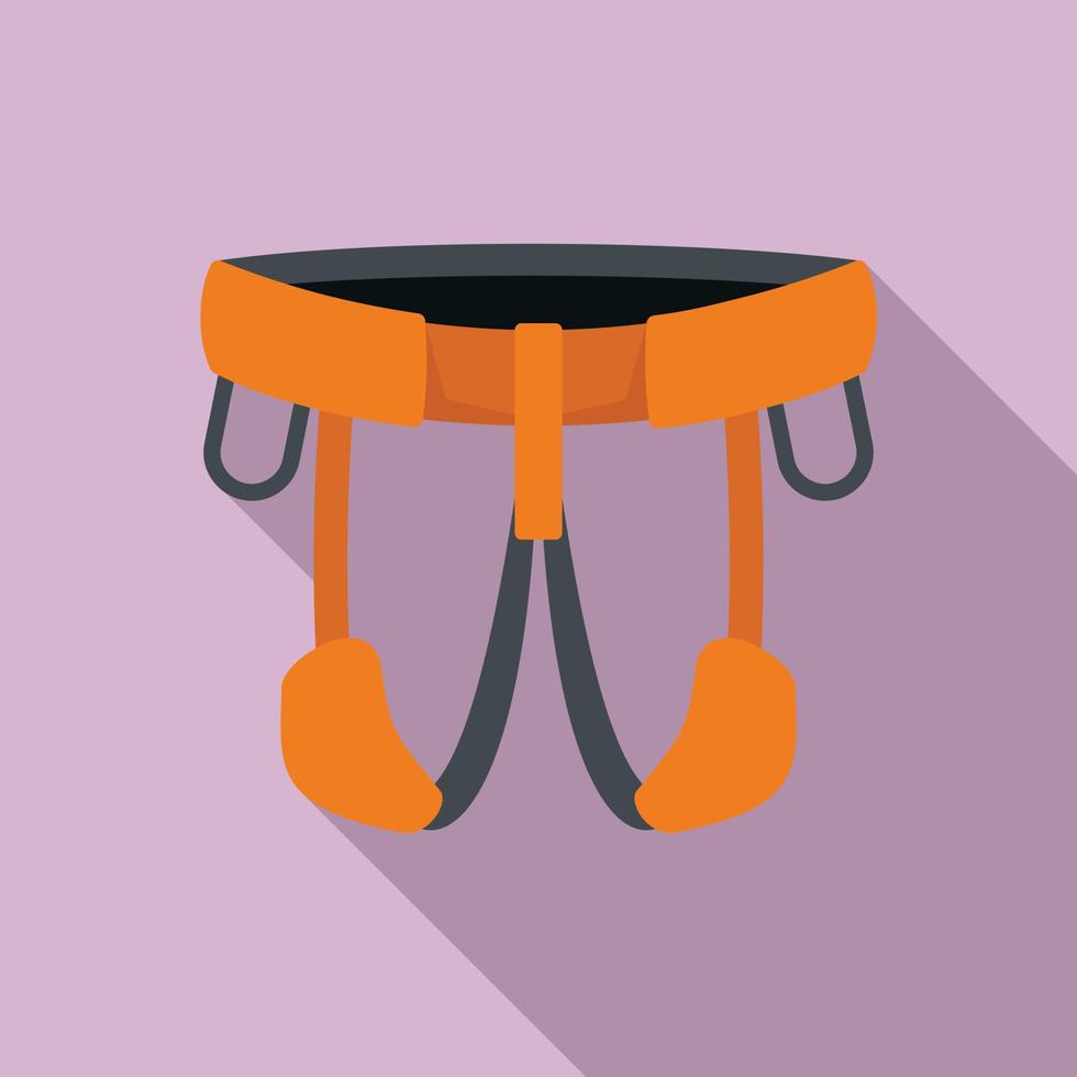 ícone de cinto de alpinista industrial, estilo simples vetor