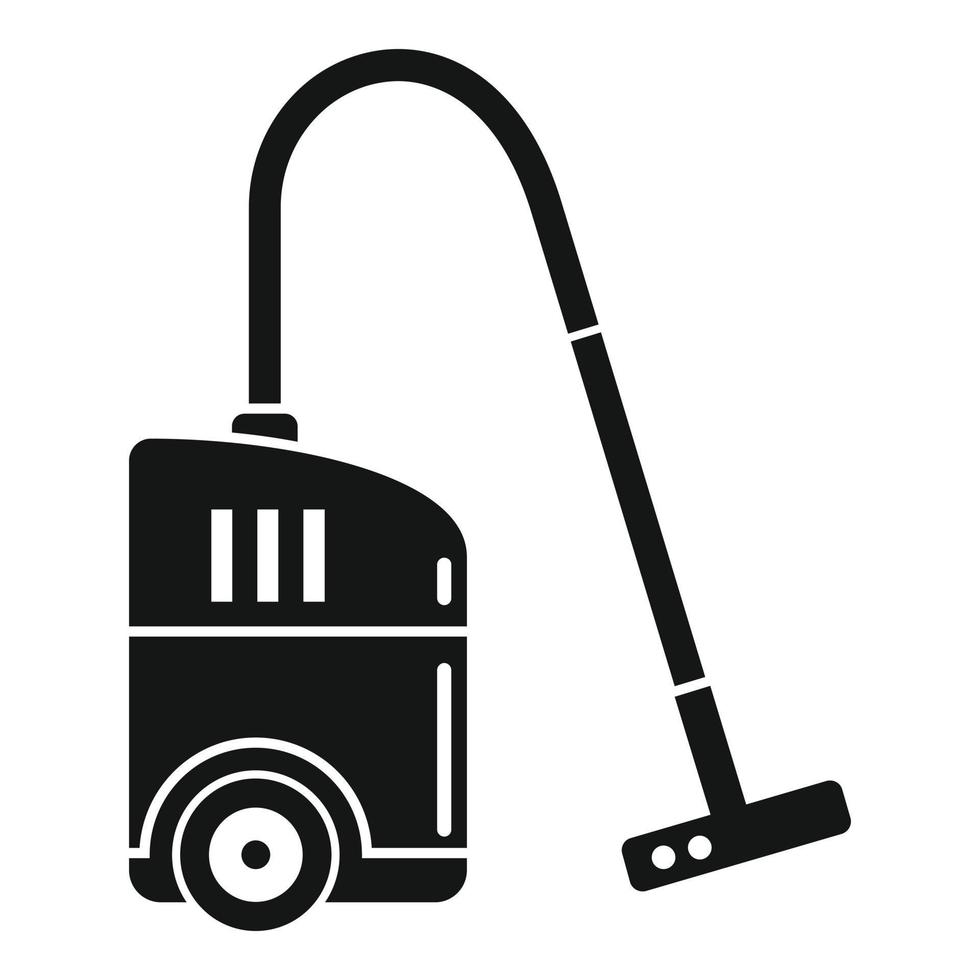 ícone de aspirador de pó de limpeza, estilo simples vetor
