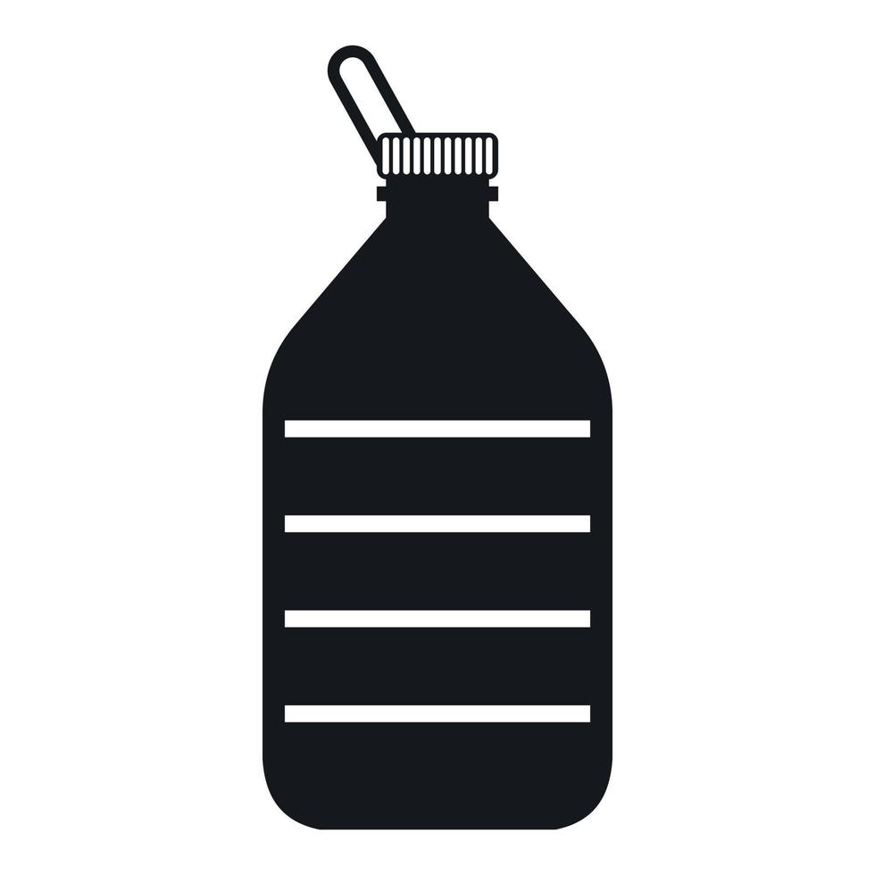 grande garrafa de ícone de água, estilo simples vetor