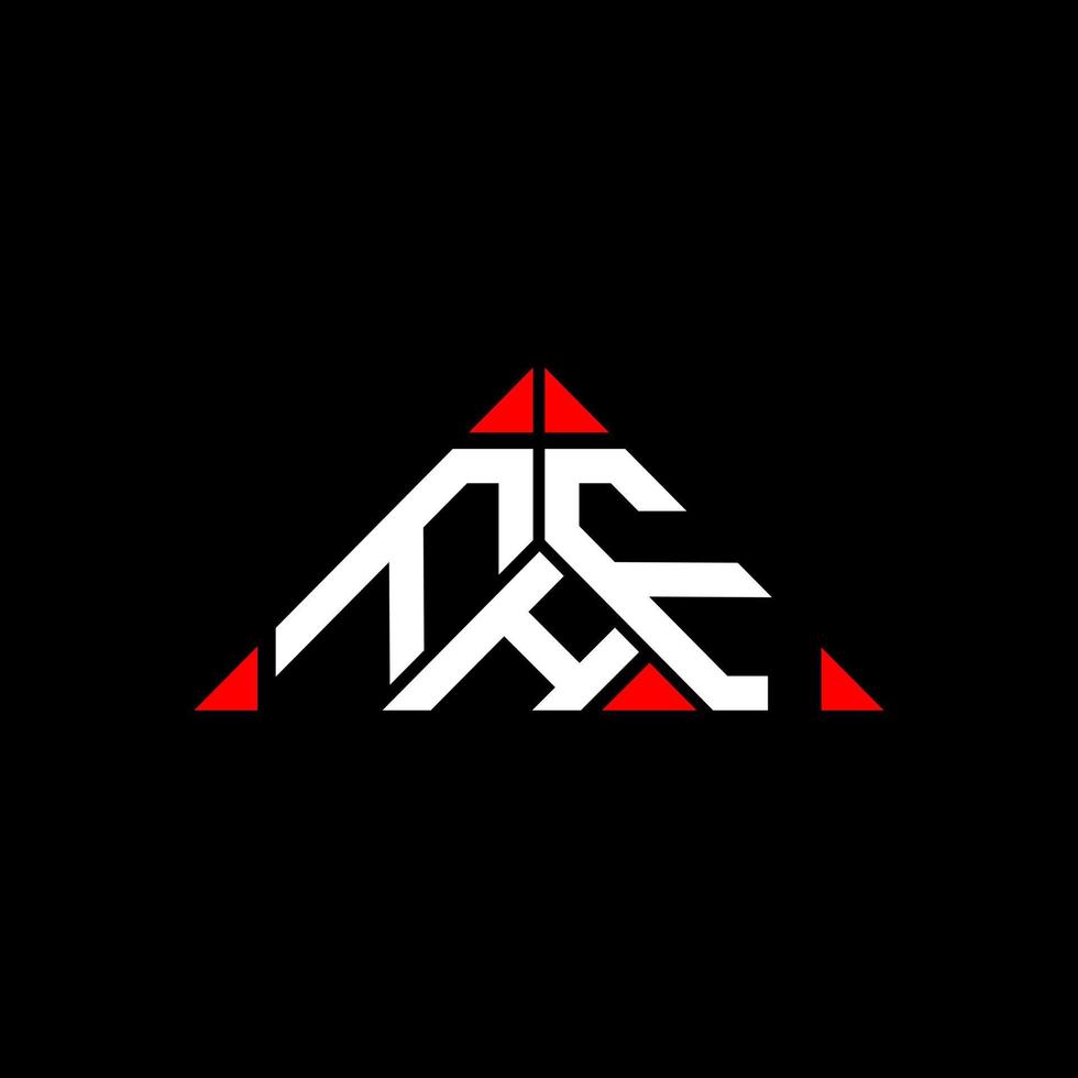 design criativo do logotipo da letra fhf com gráfico vetorial, logotipo simples e moderno fhf em forma de triângulo redondo. vetor