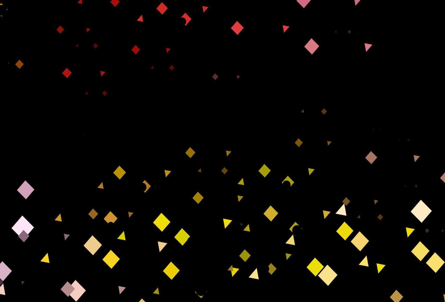 padrão de vetor rosa escuro, amarelo em estilo poligonal com círculos.