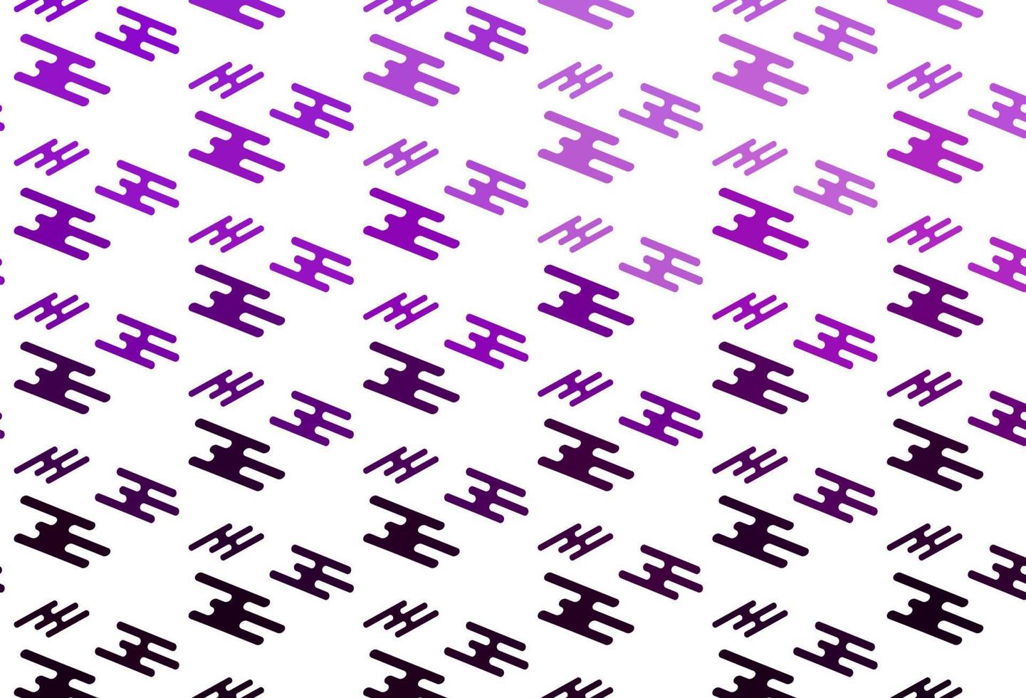 pano de fundo vector roxo claro com linhas longas.