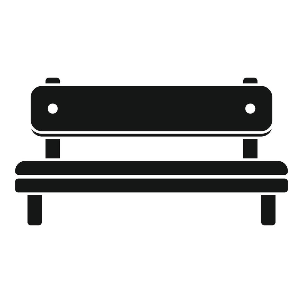 ícone do banco do assento, estilo simples vetor