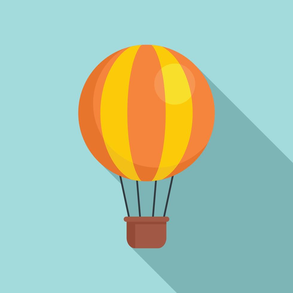 ícone de balão de ar vintage, estilo simples vetor
