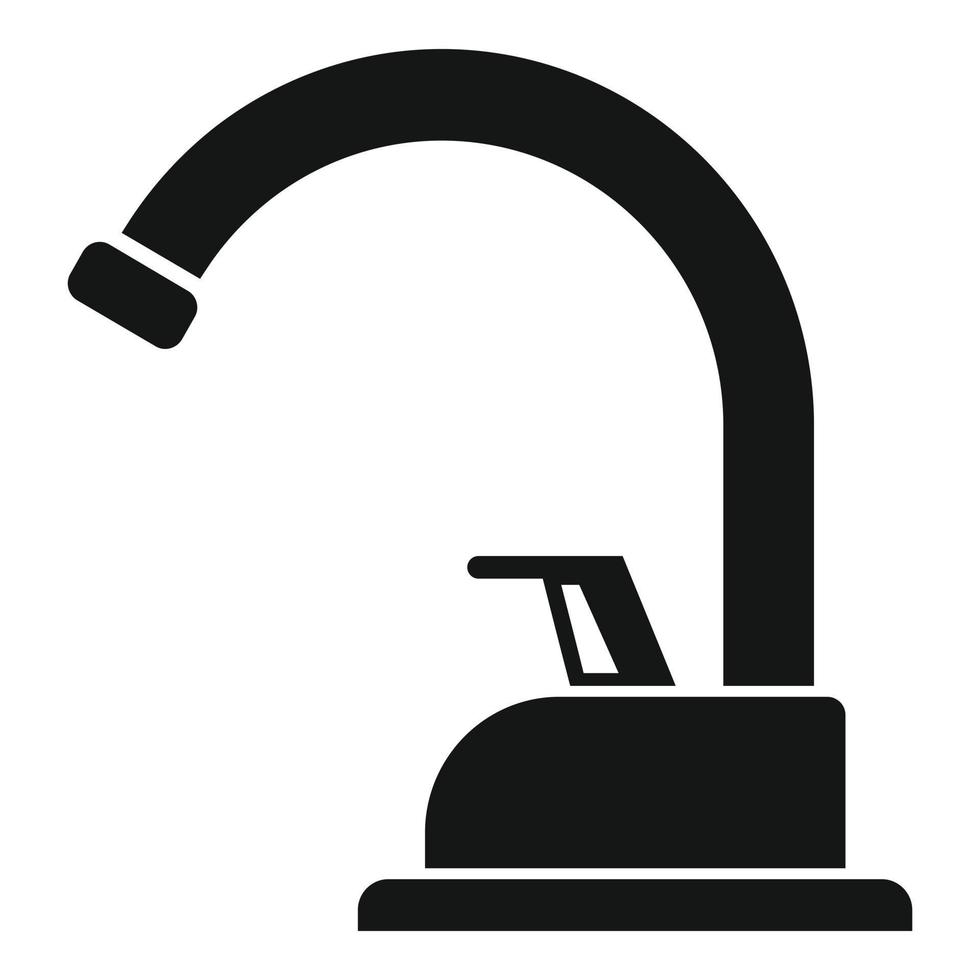ícone de torneira de encanamento, estilo simples vetor