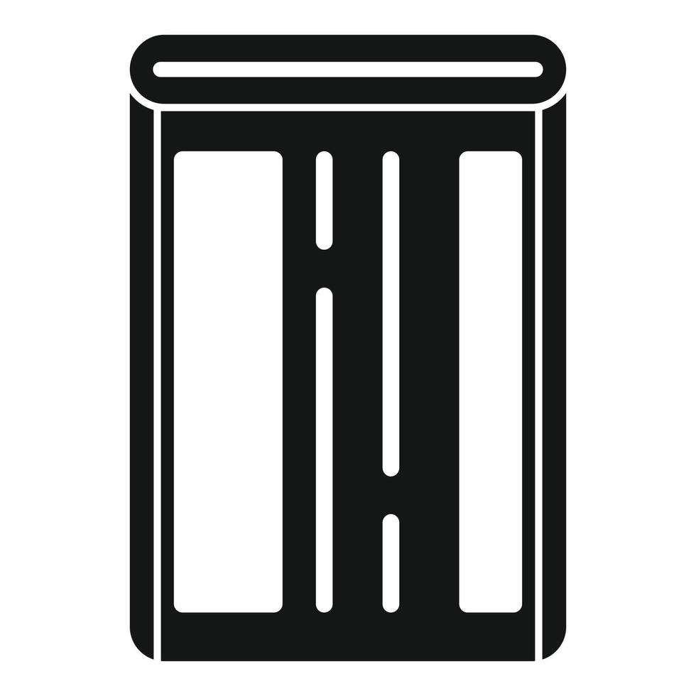 ícone da bateria do telefone móvel, estilo simples vetor