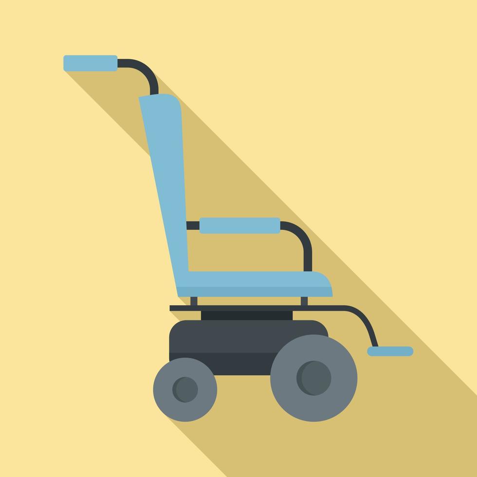 ícone de cadeira de rodas scooter, estilo simples vetor